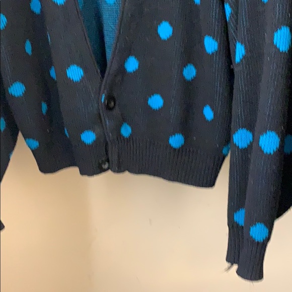 Vintage Polka dot cardigan sweater - Picture 3 of 4